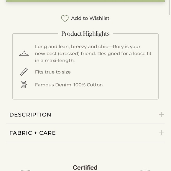 Frank & Eileen Rory Vintage Maxi Shirt Dress NWOT - Picture 6 of 6